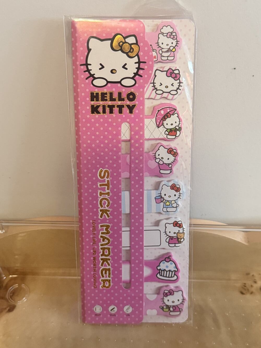 #HK-507 Hello Kitty Sticky Note Tabs